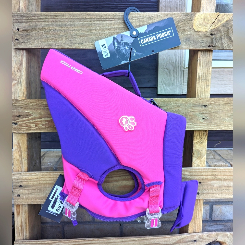 Canada Pooch LLC Dog Life Jacket Size 18 Swim Active Outdoor Pup Pink & …